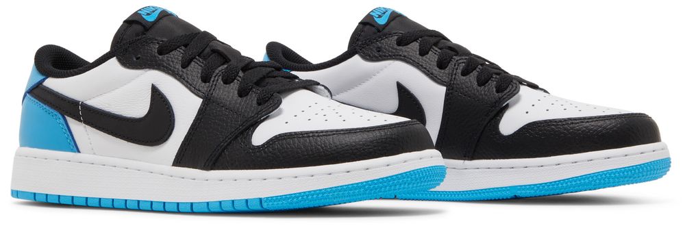 Jordan 1 Retro Low OG Black Dark Powder Blue (GS)