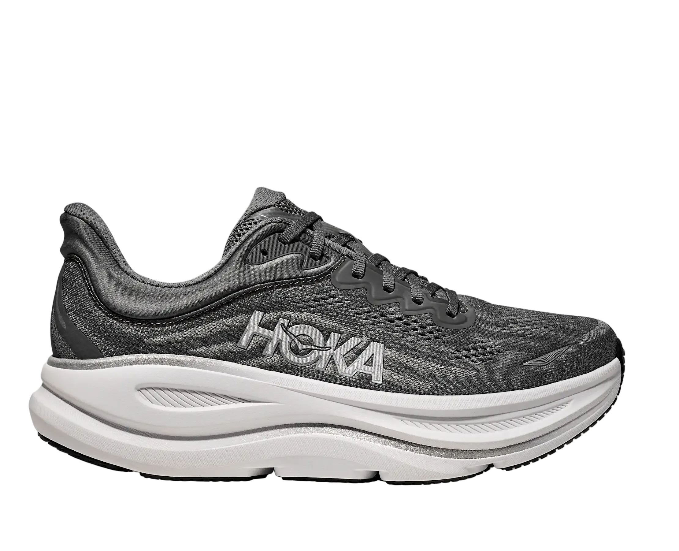 Hoka One One Bondi 9 Asteroid Silver