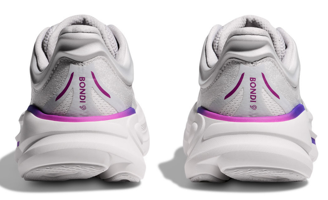 Hoka One One Bondi 9 Cosmic Grey White Mesh (Women's)