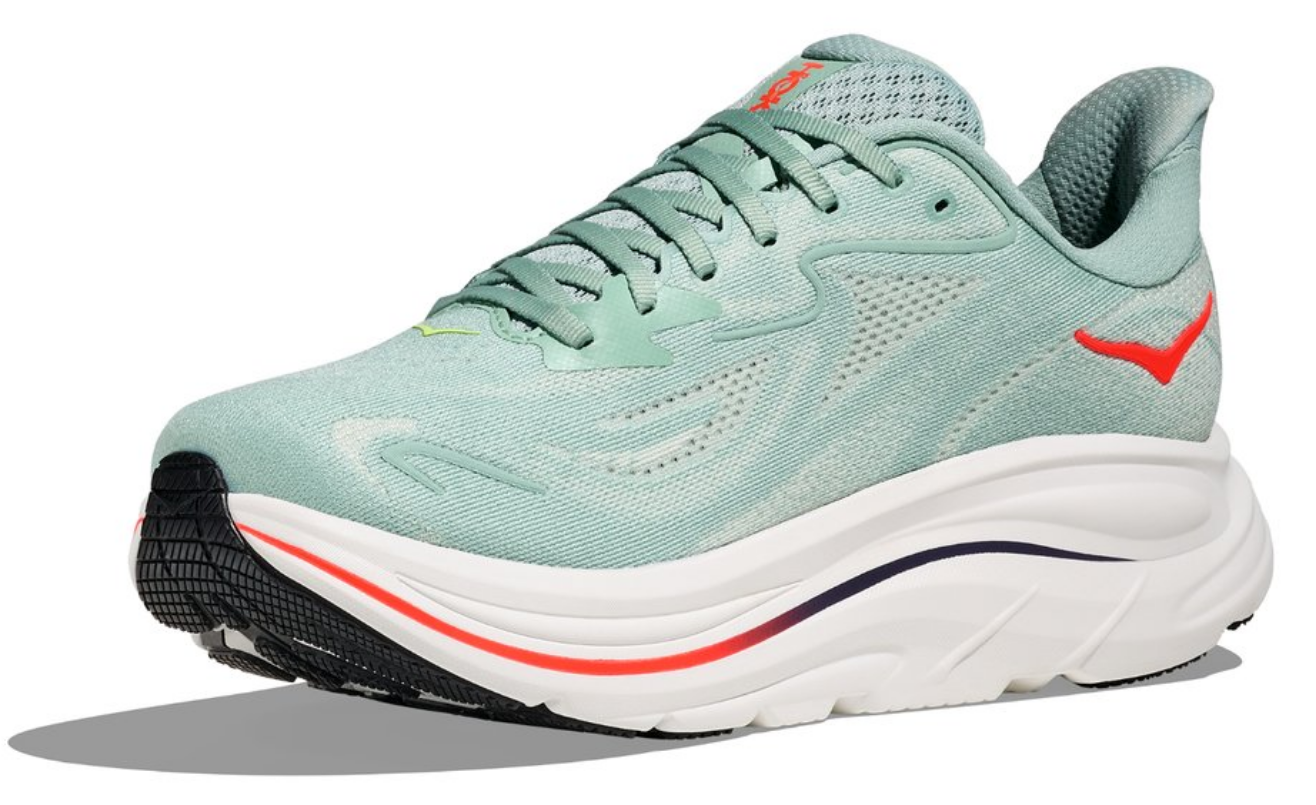 Hoka One One Clifton 10 Sage Neon Flame