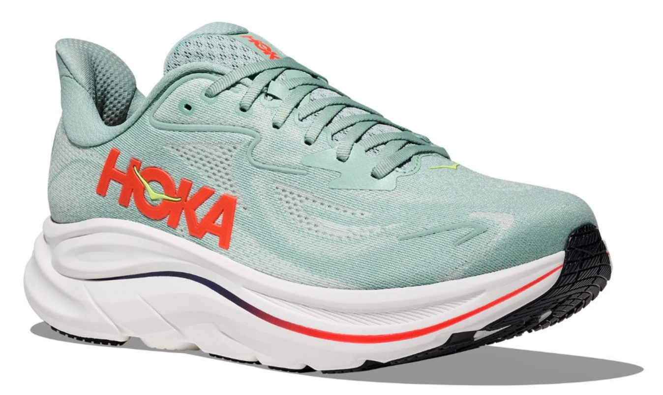 Hoka One One Clifton 10 Sage Neon Flame