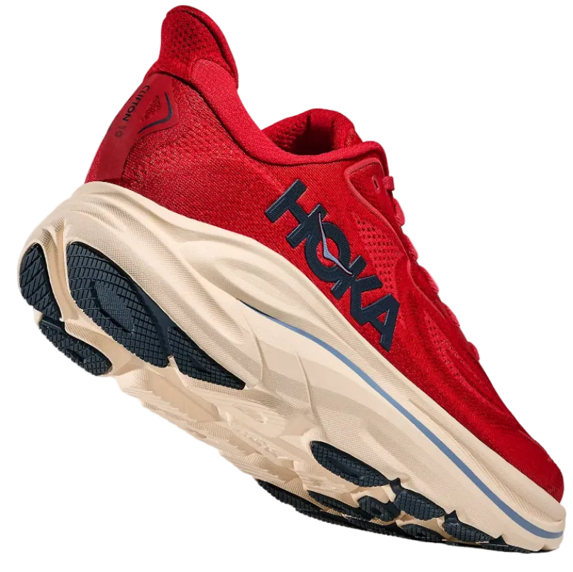 Hoka One One Clifton 10 Vermillion Varsity Navy