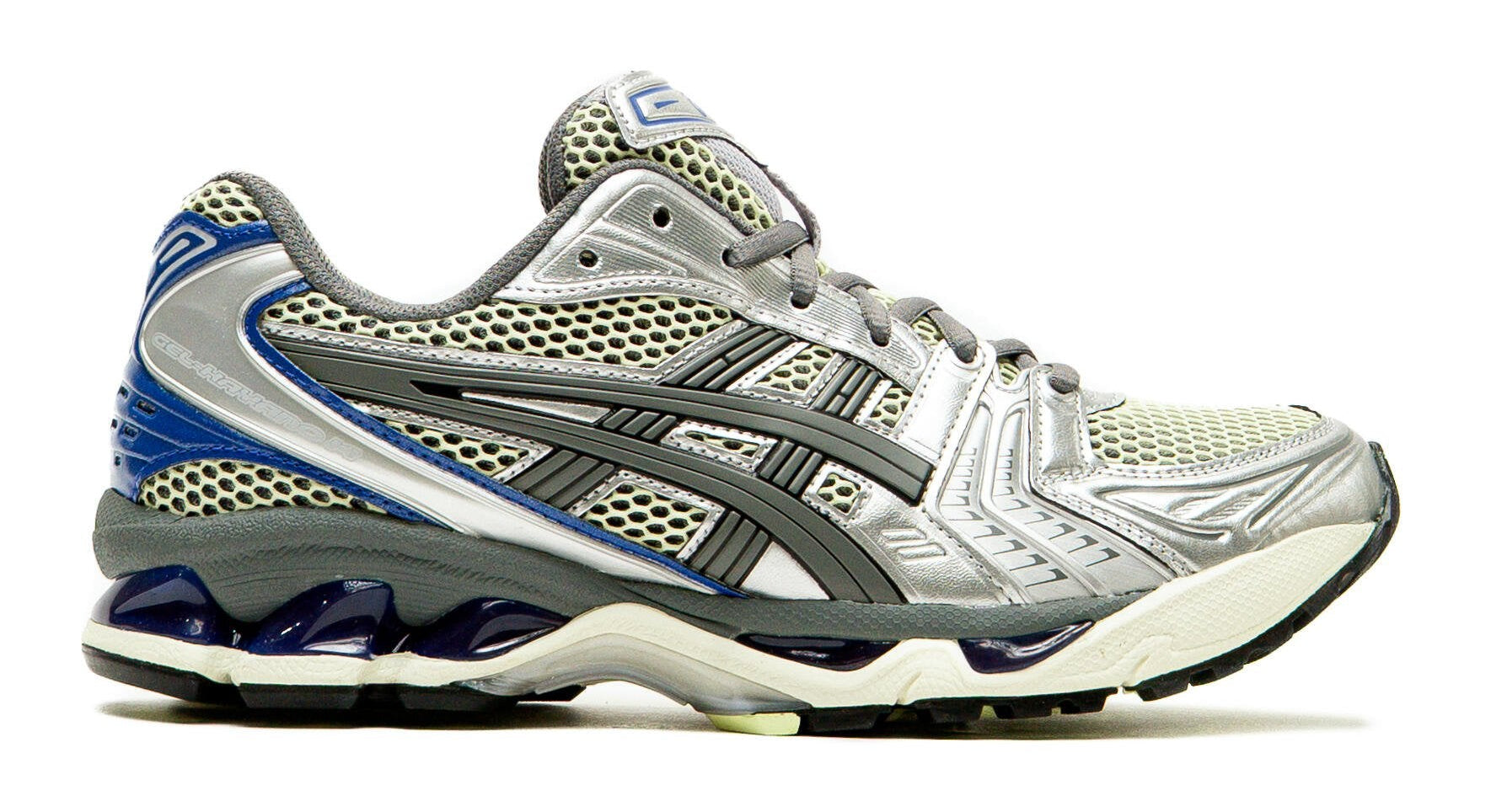 ASICS Gel-Kayano 14 Soft Yellow Asics Blue