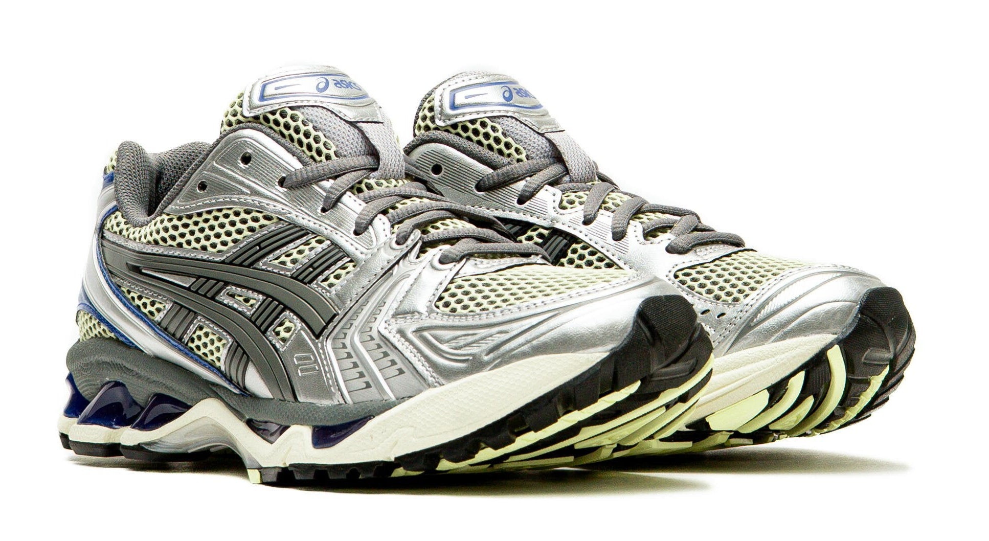 ASICS Gel-Kayano 14 Soft Yellow Asics Blue