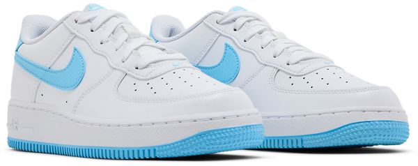 Nike Air Force 1 Low White Aquarius Blue (GS)