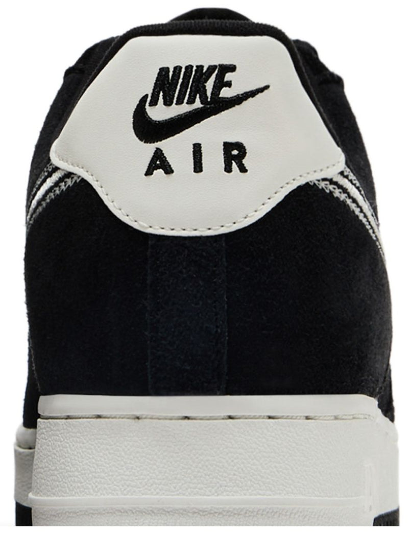 Nike Air Force 1 Low '07 LV8 Black Sail Embroidered Swoosh