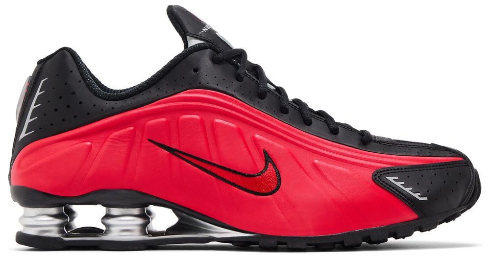 Nike Shox R4 University Red Black Metallic Silver