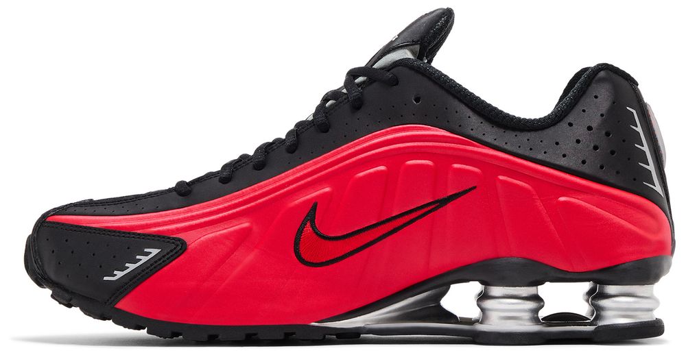 Nike Shox R4 University Red Black Metallic Silver