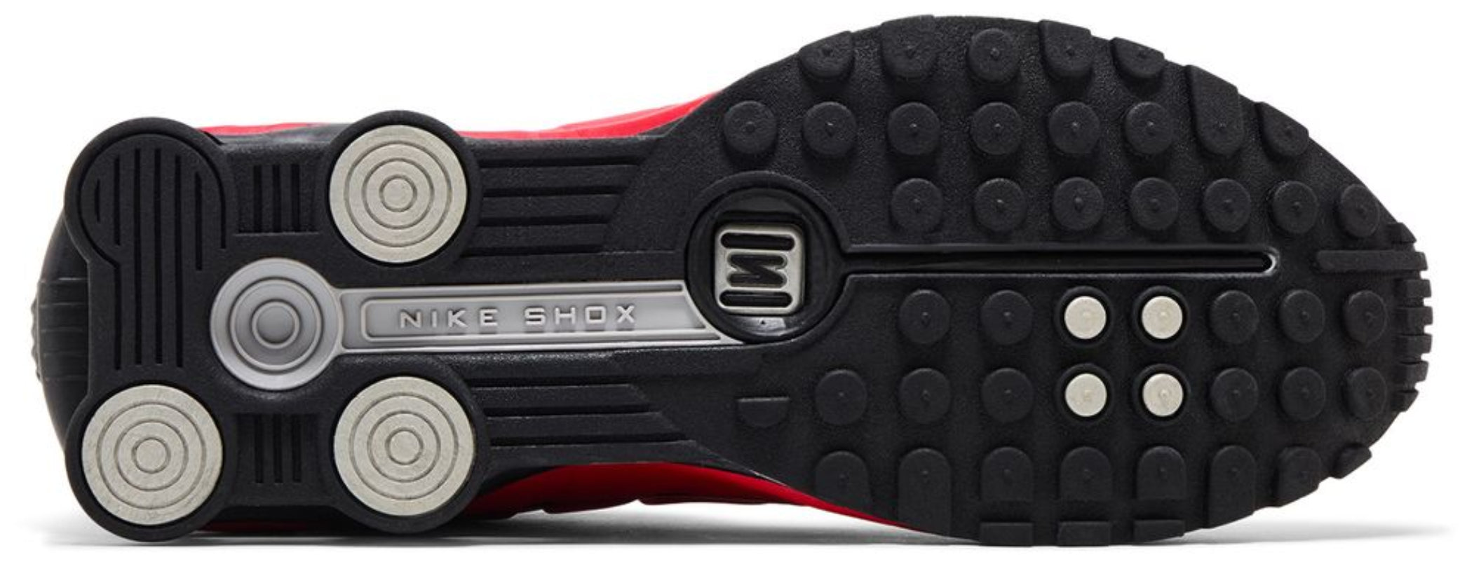 Nike Shox R4 University Red Black Metallic Silver