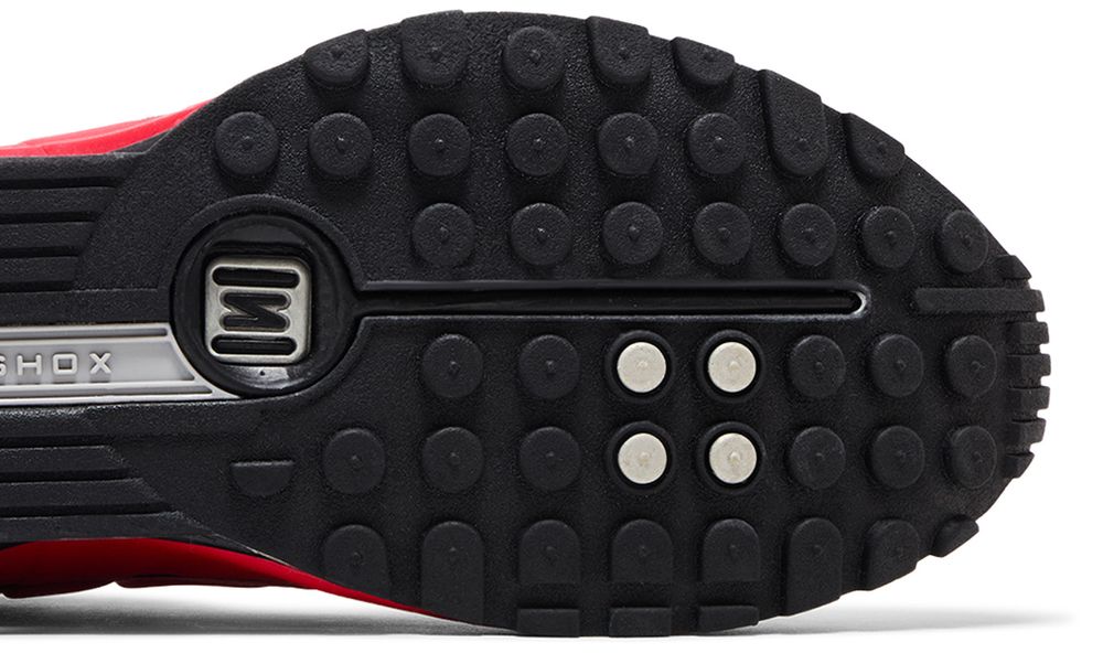 Nike Shox R4 University Red Black Metallic Silver
