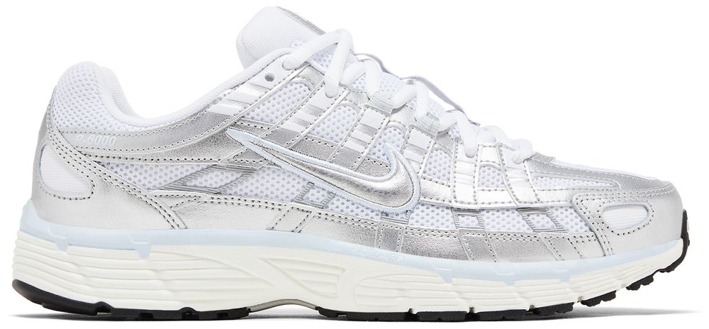 Nike P-6000 White Blue Tint Sail Metallic Silver (Women's)