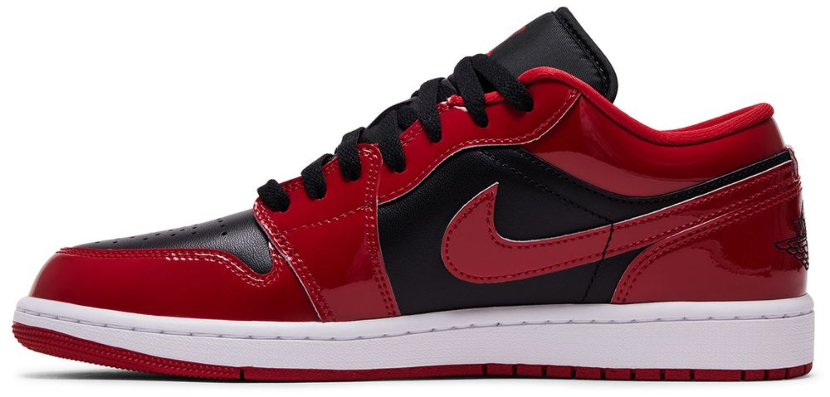 Jordan 1 Low SE Patent Varsity Red Black