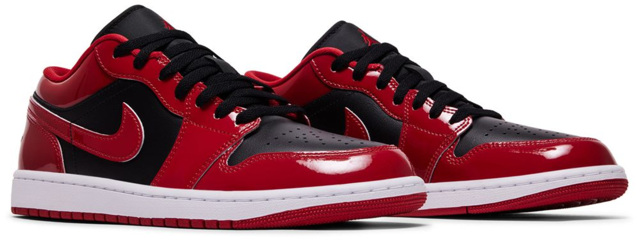 Jordan 1 Low SE Patent Varsity Red Black