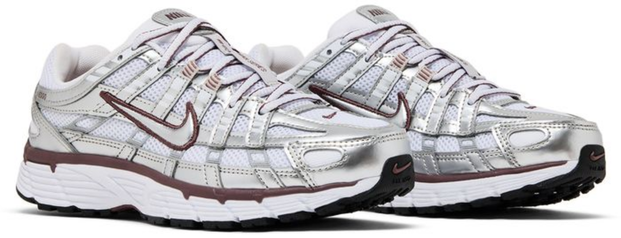 Nike P-6000 White Metallic Silver Tattoo (Women's)