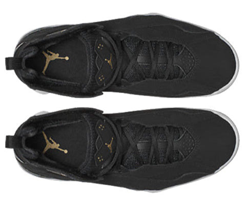 Jordan True Flight Black Metallic Gold White