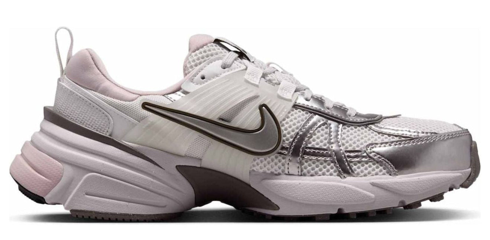 Nike V2K Run Platinum Tint Summit White Cave Stone Metallic Silver (Women's)