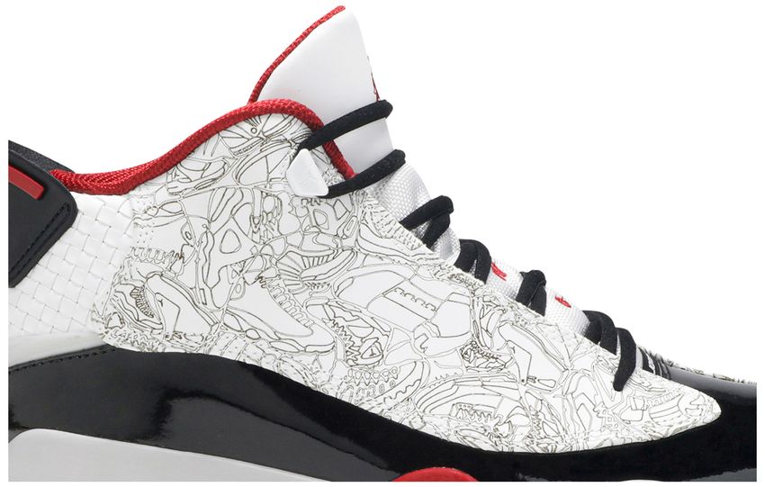 Jordan Dub Zero White Varsity Red