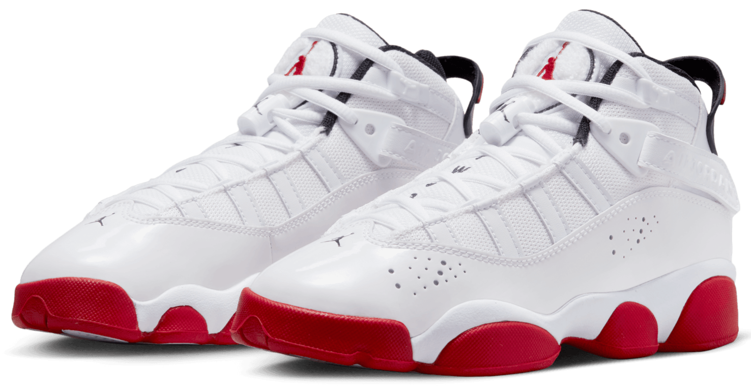 Jordan 6 Rings White University Red (GS)