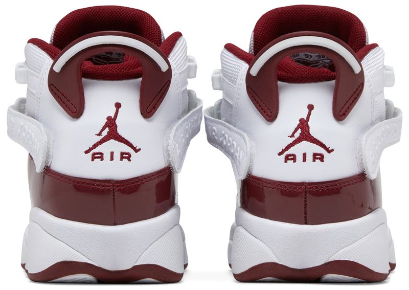 Jordan 6 Rings White Team Red (GS)