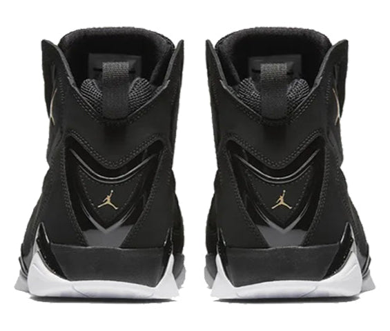 Jordan True Flight Black Metallic Gold White