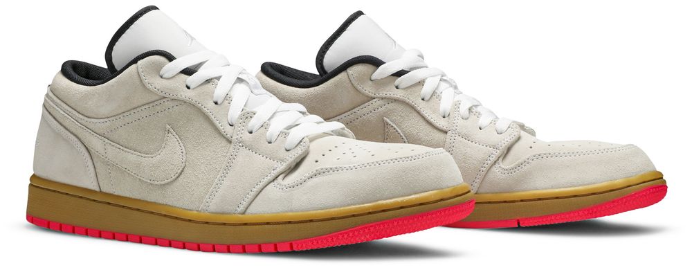 Jordan 1 Low White Gum Hyper Pink
