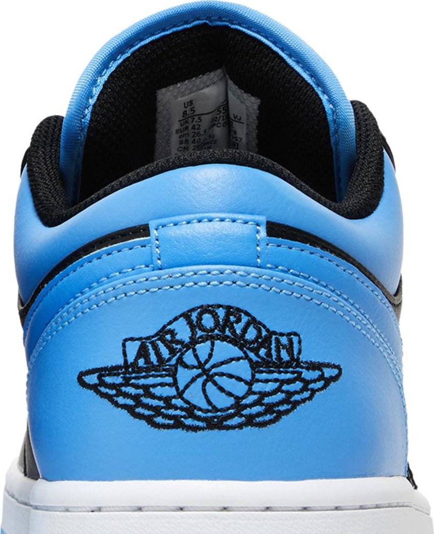 Jordan 1 Low Black University Blue