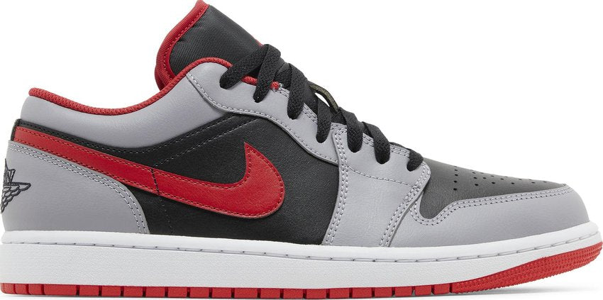 Jordan 1 Low Black Light Smoke Grey Gym Red
