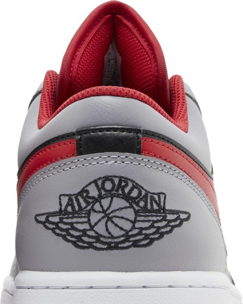 Jordan 1 Low Black Light Smoke Grey Gym Red