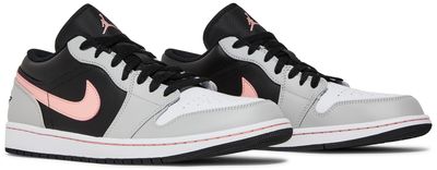Jordan 1 Low Black Grey Pink