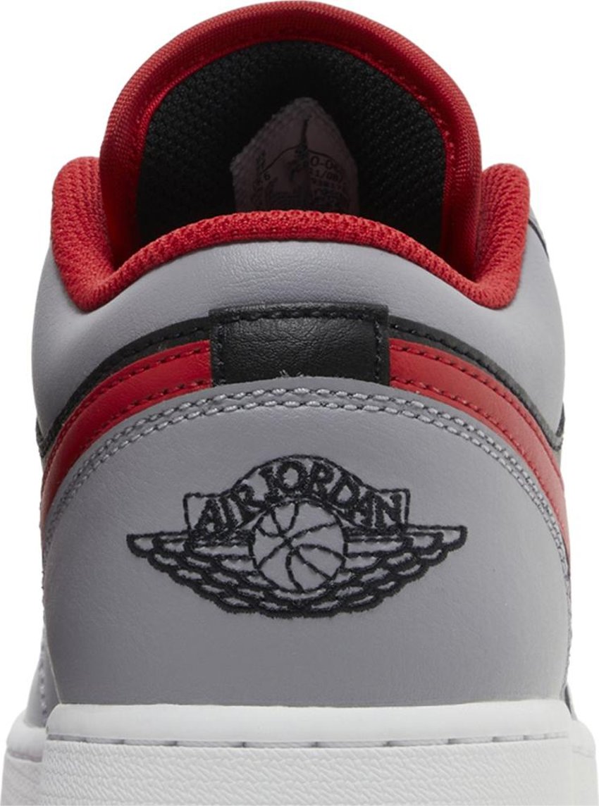 Jordan 1 Low Black Light Smoke Grey Gym Red (GS)