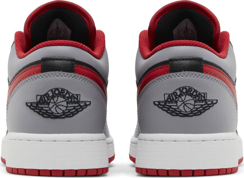Jordan 1 Low Black Light Smoke Grey Gym Red (GS)