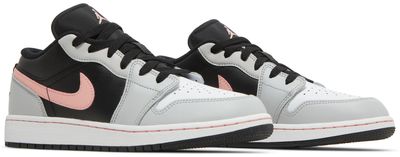 Jordan 1 Low Black Grey Pink (GS)