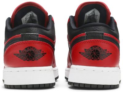 Jordan 1 Low Gym Red Black Pebbled (GS)