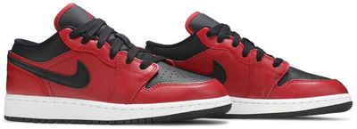 Jordan 1 Low Gym Red Black Pebbled (GS)