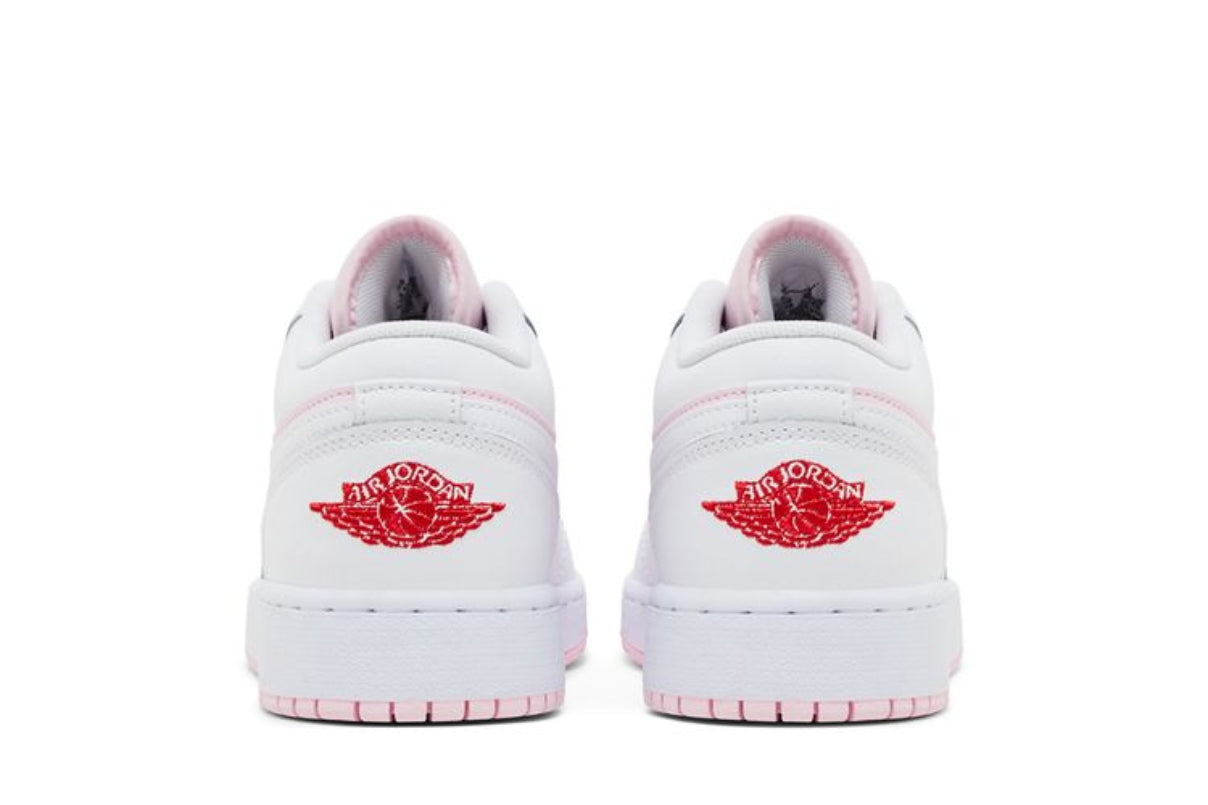 Jordan 1 Low Pink Foam Fire Red White (GS)