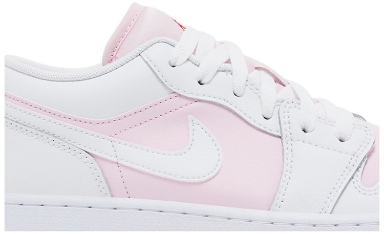 Jordan 1 Low Pink Foam Fire Red White (GS)
