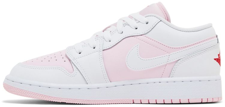 Jordan 1 Low Pink Foam Fire Red White (GS)