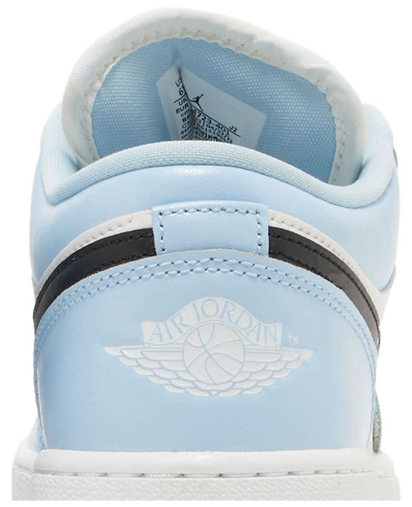 Jordan 1 Low Ice Blue Black (GS)