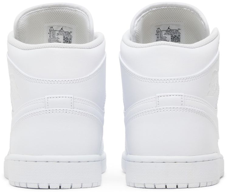 Jordan 1 Mid Triple White (2022)