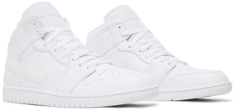 Jordan 1 Mid Triple White (2022)