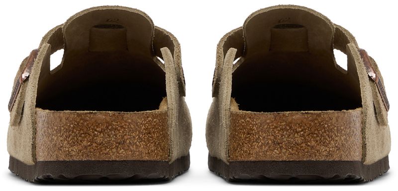 Birkenstock Boston Soft Footbed Suede Taupe