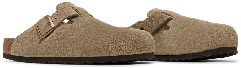 Birkenstock Boston Soft Footbed Suede Taupe