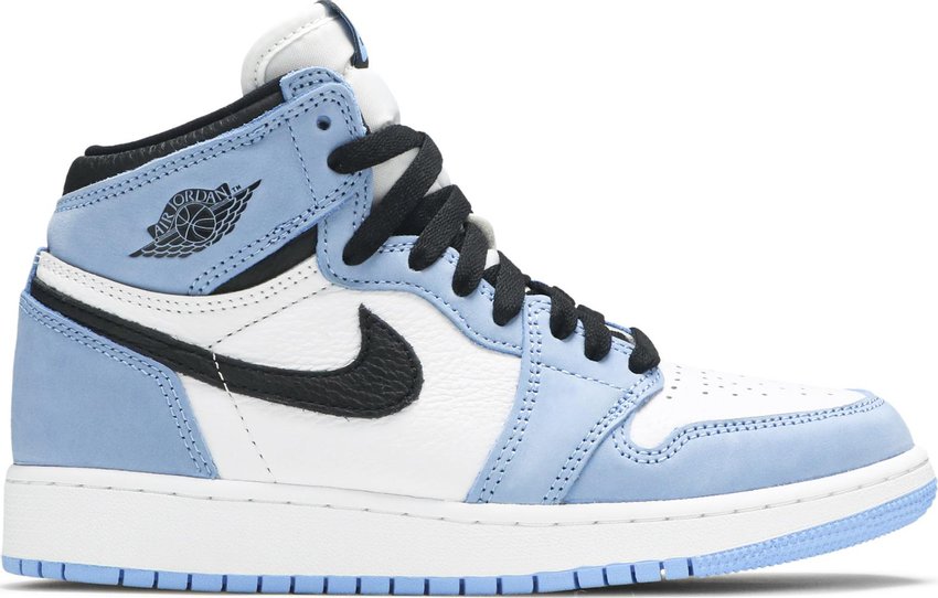 Jordan 1 Retro High White University Blue Black (GS)
