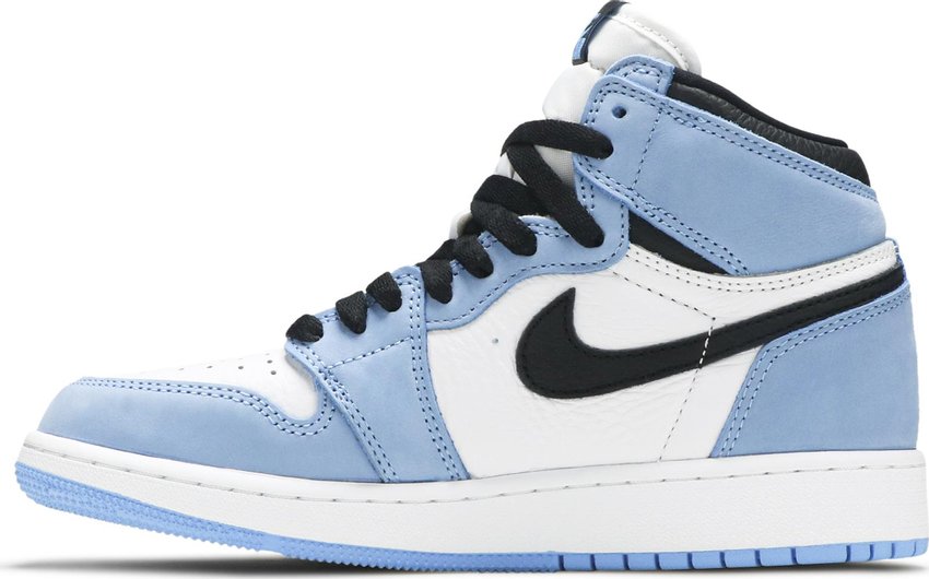 Jordan 1 Retro High White University Blue Black (GS)