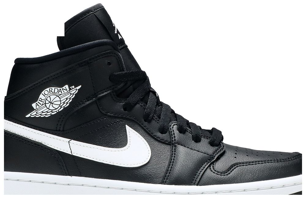 Jordan 1 Mid Black White (Women's)