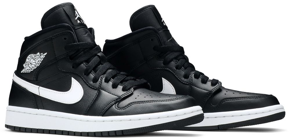Jordan 1 Mid Black White (Women's)