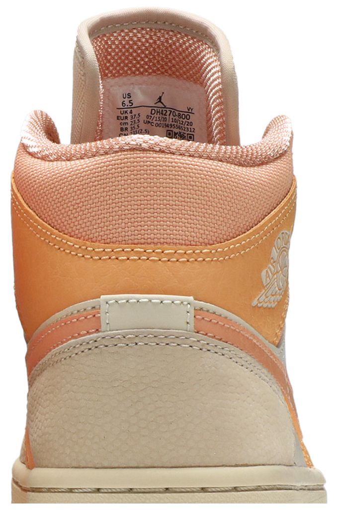 Jordan 1 Mid Apricot Orange (Women's)