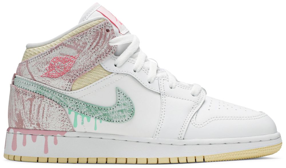 Jordan 1 Mid Paint Drip (GS)