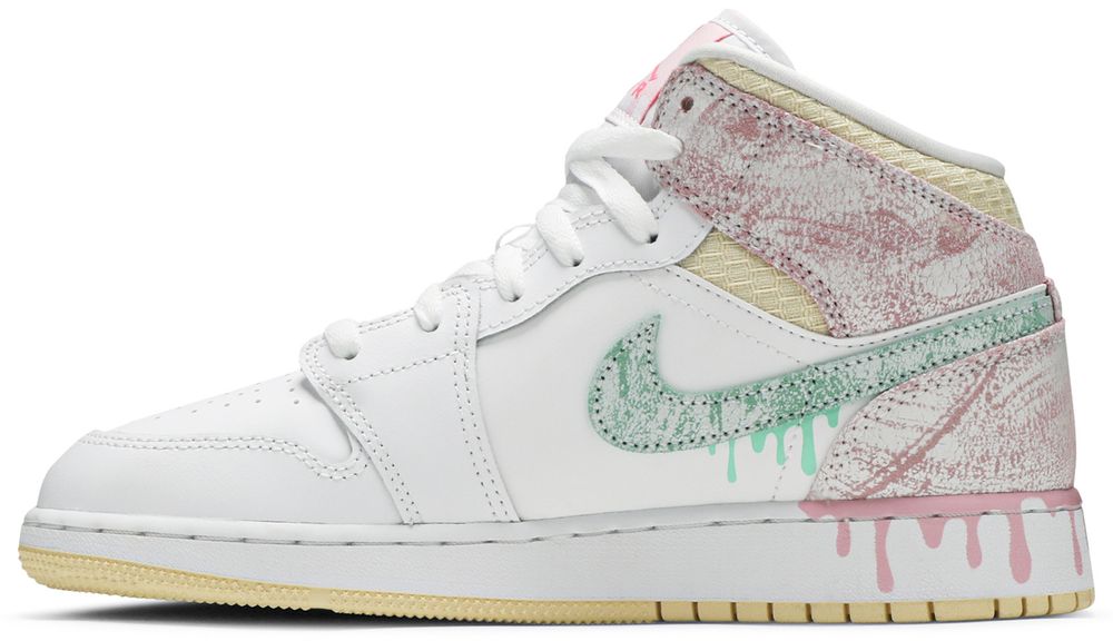Jordan 1 Mid Paint Drip (GS)