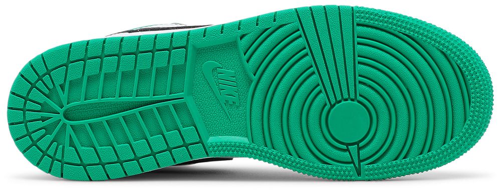 Jordan 1 Low White Lucky Green Tumbled Leather (GS)